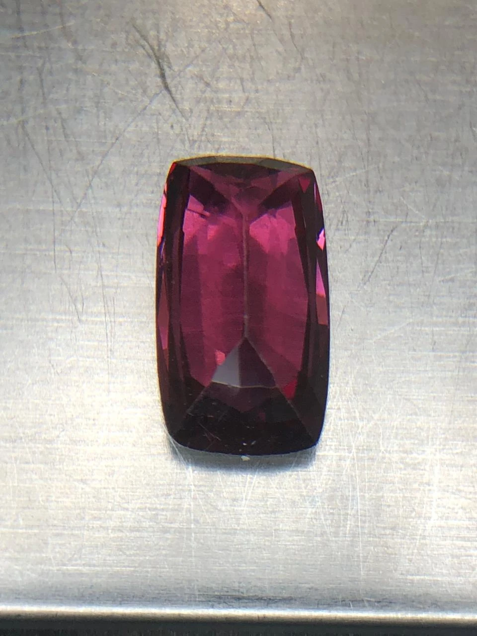 Malaya Garnet  4.4 carats in Modified Cushion Cut from Madgascar — view 7